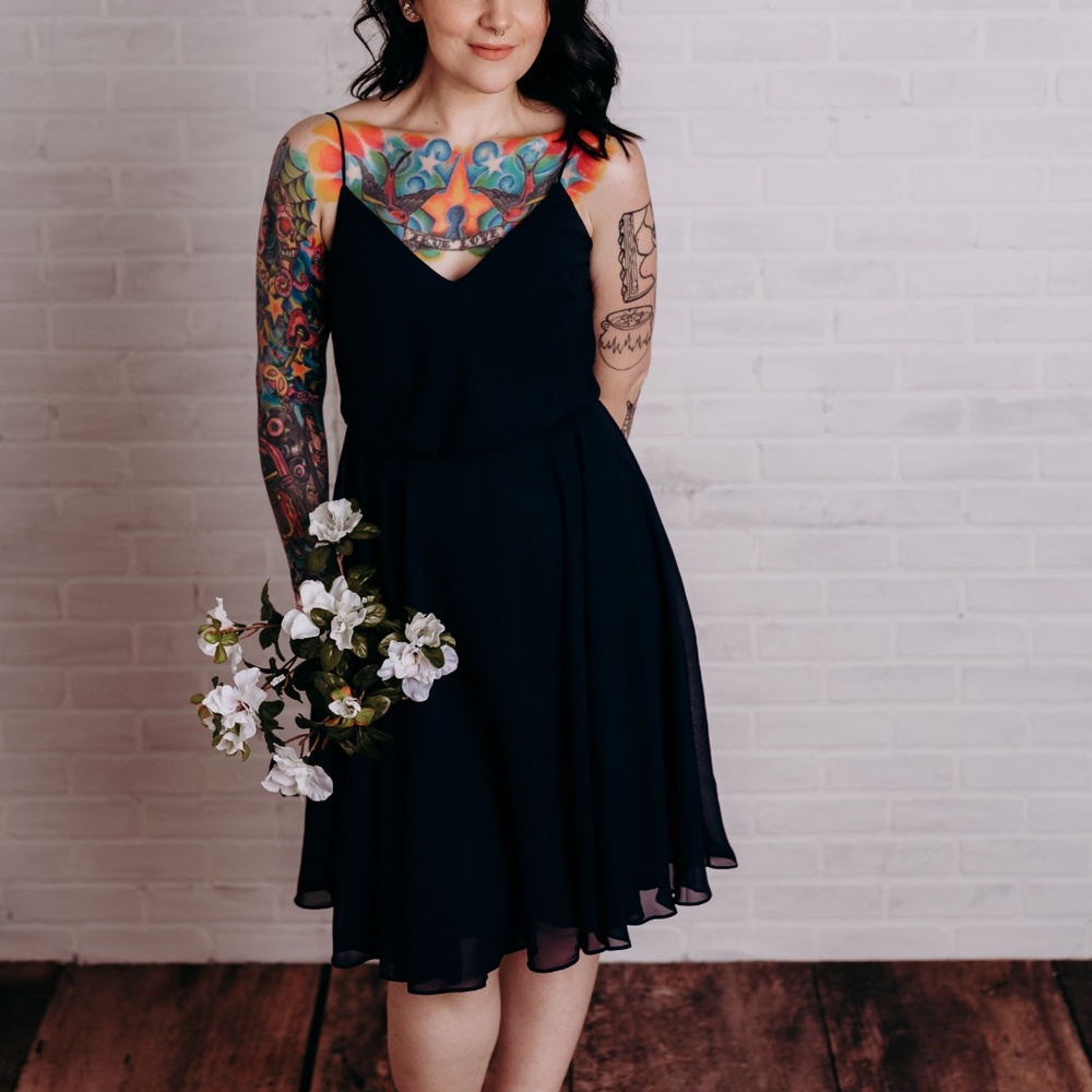 Bridesmaid or Prom Dress Navy